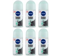 6x Nivea Invisible Black & White Fresh Deodorante Antitraspirante Roll On Donna