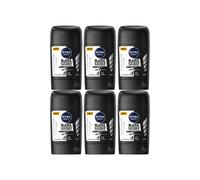 6x NIVEA MEN Black & White Original Antitraspirante Stick 50ml 72h Protezione