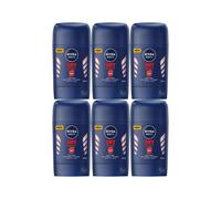 6x NIVEA MEN Dry Impact Anti-Traspirant Stick 50ml 48h Dual Protect Fresh