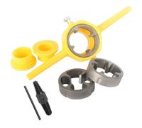 6x NPT Set di matrici rotonde per tubi Utensile manuale manuale Utensile per