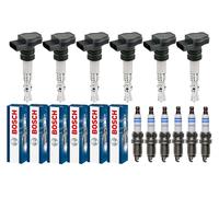 6x Nty Bobina Accensione + 6x Bosch Candela per Honda Civic VI Hatchback Ej