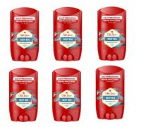 6x Old Spice Deep Sea Deo Solid Stick da Uomo 0% Alluminio 6x50ml VERSIONE UE