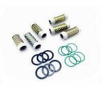 6x Olio Detergente Element Filtro + Rondella Per Reale Enfield Bullet 350 500CC