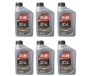 6x Olio Motore Selenia 20k 10w40