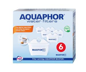 6X ORIGINAL AQUAPHOR Cartucce Filtranti MAXFOR+, AQUALEN, Senza BPA, 200L