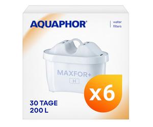 6x Originale Aquaphor Filtro Acqua Maxfor + H per Duro Acqua,Protezione