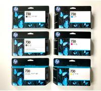 6x Originale Inchiostro HP Designjet T1600 T1700 T2600 Dr / N.730 P2V67A -P2V62A