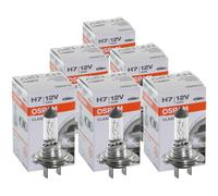 6x OSRAM Classic H7 1500 Lm Bruciatore Lampadina Pera