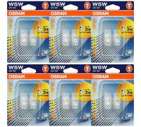 6X Osram W5W 12V 5W Halogen Ultra LIFE Blister Set 2 Pezzi Lampadina 2825ULT-02B