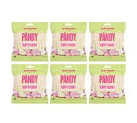 6x Pandy Fluffy Cloud Fragola Mela 50g - Caramelle in schiuma svedese a basso...