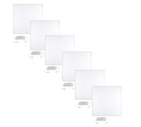 6x Pannello LED 60x60 5000lm 42W Controsoffitto Luce Fredda 6500K Slim Ufficio [EEK: E]