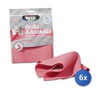 6x Panno multiuso Arix 2866 Brilla & Asciuga rosa