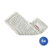 6x Panno pavimento Leifheit 55117 PROFI XL Ricambio Cotton Plus, per una pulizia