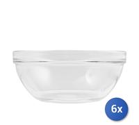 6x Pasabahce Insalatiere 4 L RoTondi Vetro Trasparente diametro 26,2 cm