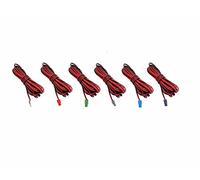 6X Pcs Cavi per altoparlanti Speaker Sound Red Black Wires Cords Cables Compatible For SONY Home Cinema Theater