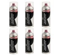 6x Pellicola Spray Nero Opaco Removibile Auto Moto Wrapping 400ml Rimovibile