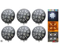 6X Per Scania Volvo DAF Man Camion 24v 9'' Jumbo Pois Luce LED DRL HQ E9