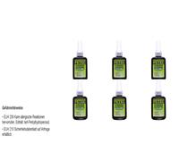 6X Petec Blocco Viti Medio 50 G Bottiglia