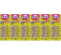 6x PEZ Ricariche 6 Pz Confezione Acerbe Mix Gusto Dolci Per Dispenser (36