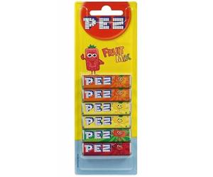 6x PEZ Ricariche 6 Pz Confezione Frutta Gusto Dolci Per Dispenser (36 Ricariche)