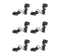 6X Photography Photo Light Bulb Single Holder E27 Pedestal Studio EU Plug
