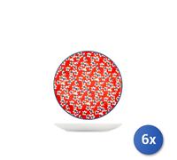 6x Piatti Coupe Frutta Colourful Cm19 H&H