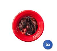 6x Piatti fondi Home Star Wars Ep. 7 Disney In Polirpopilene 16Cm