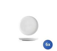 6x Piatti Frutta In Porcellana, Marca H&H, Colore Bianco, 19Cm Diametro