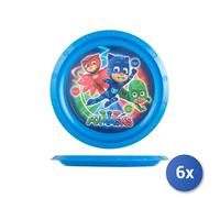 6x Piatti Home In Polipropilene Pjmasks piani Cm21,5