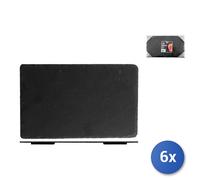 6x Piatti In Pietra Ardesia, 35x20 Cm, Antracite H&H