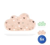 6x Piatti Nbc Decoro Nuvola You&Me Cm19,5X11