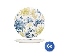 6x Piatti Pcl Amaranta Piani Cm27 H&H