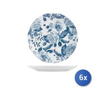 6x Piatti Pcl Rose Blu Piani Cm27 H&H