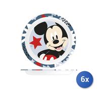 6x Piatti piani San Lulabi Mickey Icon Diam. Cm21