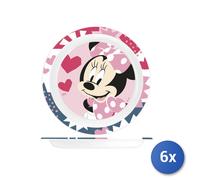6x Piatti piani San Lulabi Minnie Icon Diam. Cm21
