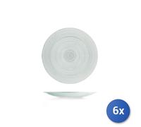 6x Piatto H&H Hoche Fumè Frutta 22 Vetro