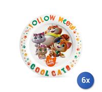 6x Piatto Piano 44 Gatti Lulabi