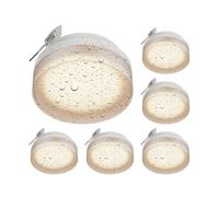 6x plafoniera da incasso IPLY per esterno IP44 acciaio bianco opaco rotonda [EEK: F]