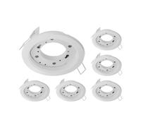 ledscom.de 6 pezzi plafoniera da incasso ZOBE, bianco opaco, rotonda, 107mm Ø, 1x GX53 max. 25W