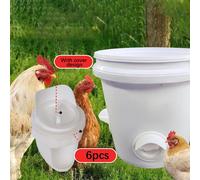 6x Porta dell'alimentatore di pollame automatico Autunno ad alte prestazioni