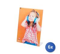 6x Portafoto Ps Trasparente Vert Cm15x21 H&H