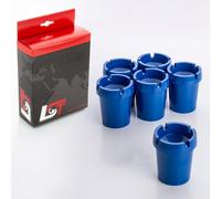 6x Posacenere senza Fumo Portabibite Blu Plastica