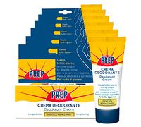 6x Prep Crema Deodorante per tutti i tipi di Pelle Antitraspirante Senza Alcool Per tutti i Giorni Profumo Delicato Sensazione di Freschezza Lunga Durata - 6 Flaconi da 35ml