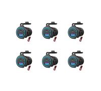 6X Presa USB PD 12V da 65 W per Laptop Presa USB C per Caricabatteria da Auto Presa Multiporta Adattatore Impermeabile per Camion per Auto