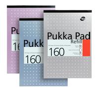 6x Pukka A4 Metallic Refill Pad 160 Pagine 80gsm Rigato 4 Fori (REF80)