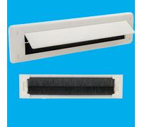 6x PVC Bianco Porta Lettera Scatola Paraspifferi Spazzola Sigillo 338 X 78 MM,A