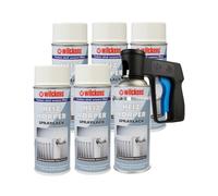 6x Radiatore Vernice Spray 400 ml Bianco Vernice Spray Vernice...