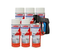 6x Radiatore Vernice Spray 400 ml Bianco Vernice Spray Vernice...