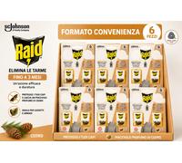 6x Raid Antitarme in Gel al Cedro Capi Piacevolmente Profumati (Tot. 12 pezzi)