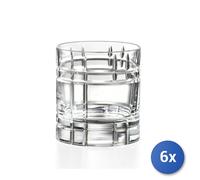 6x RCR Bicchiere Any Double Old Fashioned in vetro trasparente, cl.34
